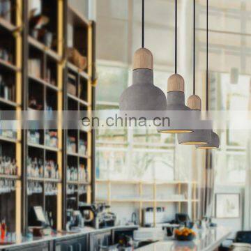 2020 Decoration Led Kitchen Cement Hanging Light Restaurant Concrete Pendant Lamp Fixture photo-5