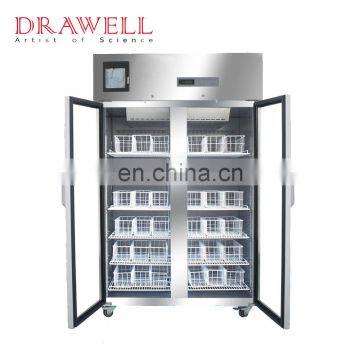 4 degree upright blood bank refrigerator freezer