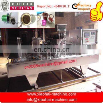 Automatic Nespresso Coffee Capsule Filling Machine For K Cup , Lavazza ,tea , cocoa powder with stainless steel structure