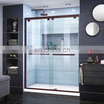 Custom made stainless steal or  aluminum frame shower glass room