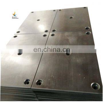 round drilled uhmwpe panel chamfered UHMWPE fender panel with bolt holes