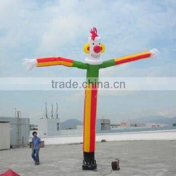 Colorful Single Legs Inflatable dancing man , Inflatable Clown Sky Dancer