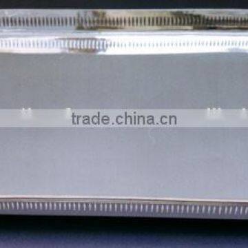 Silver Rectangular Oval Serving Tray photo-4