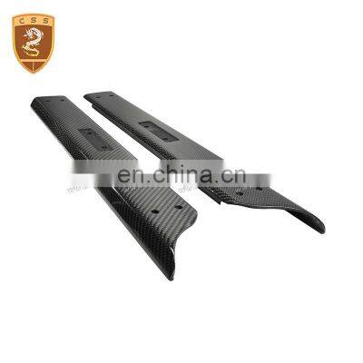 V8 Exterior Door Accessories Carbon Fiber Car Door Sills Plates For Aston Martin Vantage