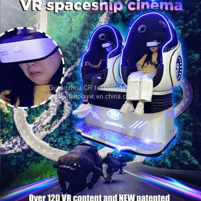 Earn Money 2021 New VR Game Machine Virtual Reality Cinema 9D VR Egg Chair Simulator 2 Seats