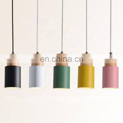 Nordic Simple Wood Designer Pendant Lighting E27 Vintage Hanging Light