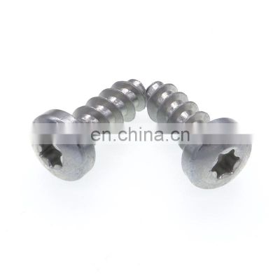 4x stainless steel 2.9mm diam x13mm length screw in plastic bag