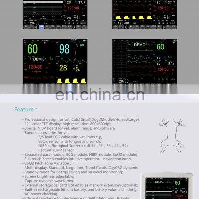 Multi-parameters Portable Veterinary Vet Vital Sign Monitor photo-3