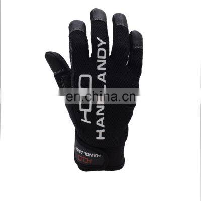 HANDLANDY Goatskin Leather Mechanic Work Hand Gloves Wholesale Work Gloves, Gloves Work Leather