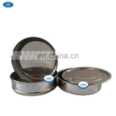 4 to 90mm micron stainless steel metal laboratory test sieve