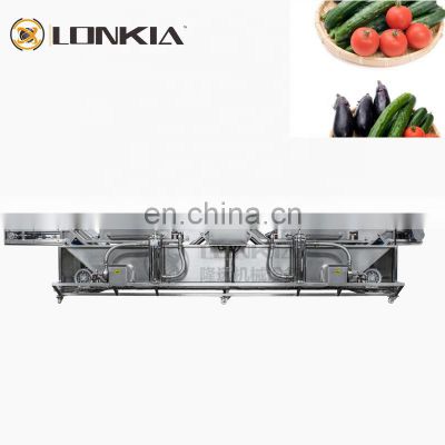 Automatic Leaf Vegetable Salad  Washing Machine / Vegetable Washing Processing Line For Sale