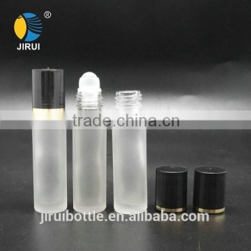 10ml frosted roll on glass bottle with cap