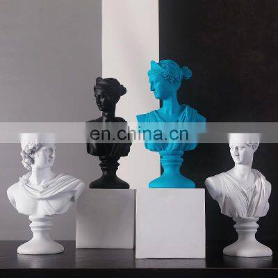 European Style Apollo Plaster Sculpture Resin Handicrafts Placed Figures
