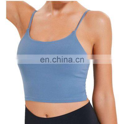 Women Padded Sports Bra Fitness Workout Running Shirts Yoga Tank Top photo-2