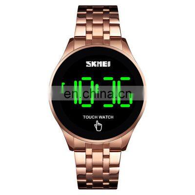 skmei led touch screen watches gold touch watch 1579