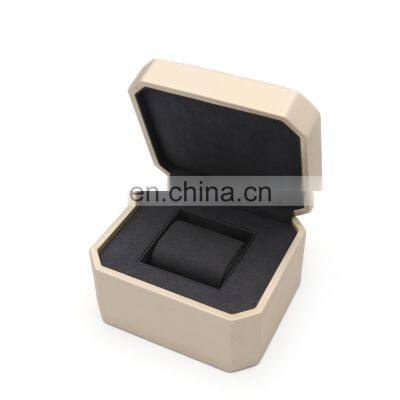 Wholesale custom logo modern luxury single wrist watch box pu leather watch box