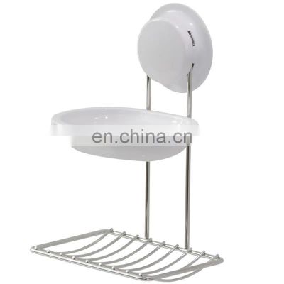 Bathroom storage wall mounted soap holder stainless steel suction soap dish holder hanging soap holder