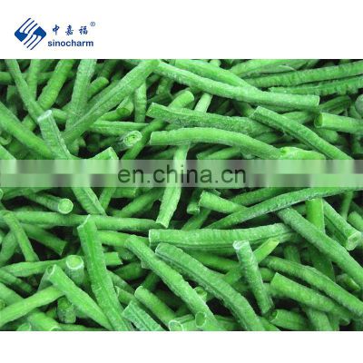 Sinocharm BRC A Approved 8-11CM IQF Asparagus Bean Cut Frozen Long Bean