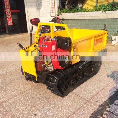 EPA Hydraulic High Tip Small Crawler Tipper Rubber Self-loading Site Diesel Garden Crawler Mini Dumper