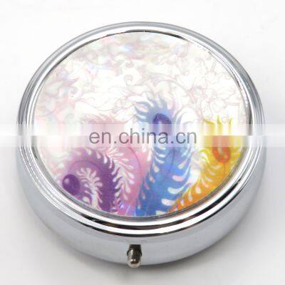 Non Toxic Round Shape Divided Travel Friendly Personalised Pill Dispenser Box photo-5