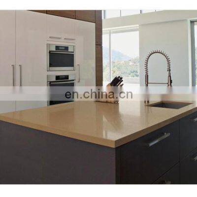 Factory Polished Faux Man Made Stone Kitchen Cookware Dining Table Conutertop Artificial Quartz Stone Tiles photo-3