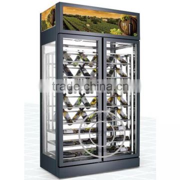 OP-A1002 Titanium Door Material Luxurious Wine Display Cooler