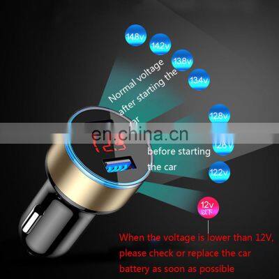 Hot Sale High Quality 5V 18W Dual USB Port Quick Fast Charging Usb Car Charger With Led Display photo-5
