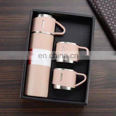 500ml Travel Coffee Tumbler Stainless Steel Insulated Water Bottle  Vacuum Flask Set for Christmas Gift