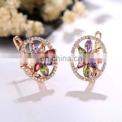 High Quality Coloful Diamond Rhinestone Bridal Set Jewelry photo-4