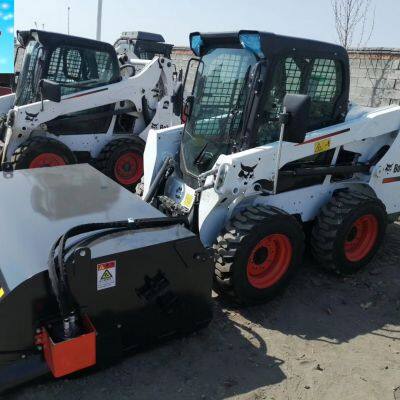 Bobcat skid steer loader with bucket sweeper attachments skid steer sweeper attachments