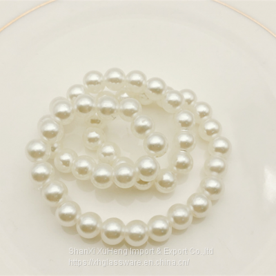 Newest Pearl Napkin Ring Handmade Dinner Decorations for Wedding Table photo-5