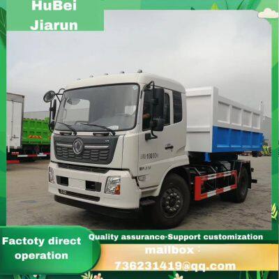 Hook arm garbage truck