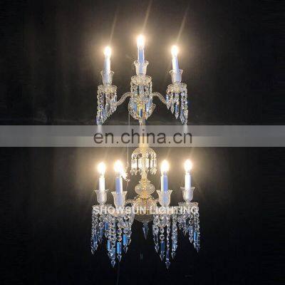 European Luxury Style Indoor Decorative Villa Corridor Bedroom Modern Crystal Wall Light