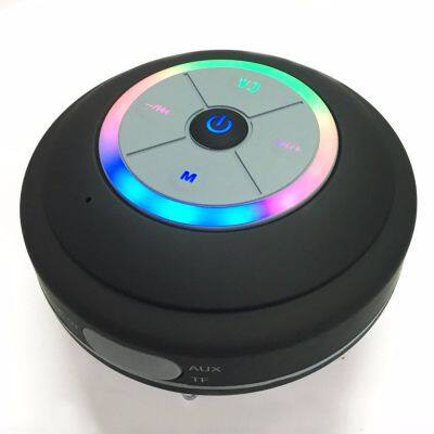 Портативный сабвуфер, водонепроницаемый беспроводной Bluetooth-колонка для душа, автомобильный беспроводной звонок, микрофон с присоской для музыки для iPhone и Android-телефонов