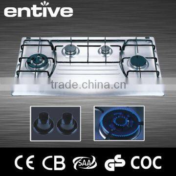 built in kitchen gas hobs with glass cover