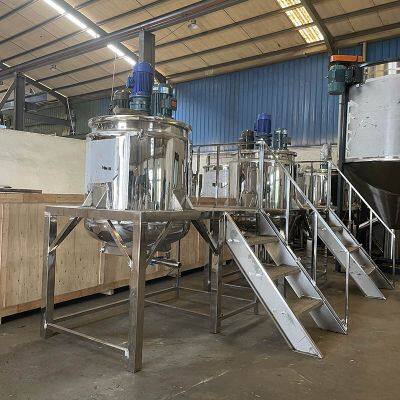 Liquid Detergent Stainless Steel High Speed Low Speed Mixing Tanks