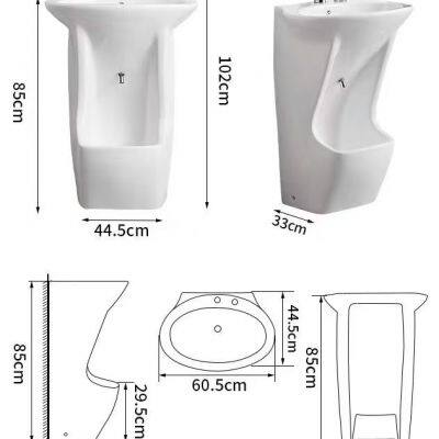 Muslim Quality Ceramic Bathroom Wash Feet Sink for Home Using photo-3