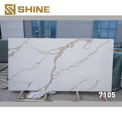 Artificial Quartz Slabs Calacatta Quartz Stone Slab Polished Solid Surface Quartz Slabs