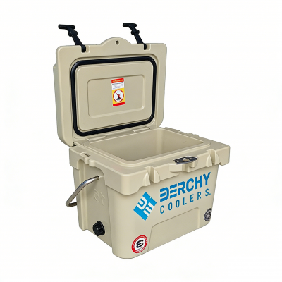 15qt Small PU Foamed Portable Cooler Box Fishing Ice Cooler With Aluminum Handle for Camping & Beach