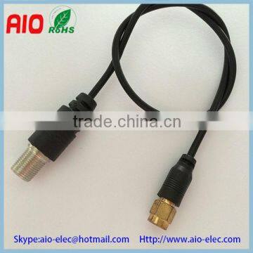 Straight SMA male to Straight F female RF coaxial extended adaptor cable for CCTV ,RG174,RG316