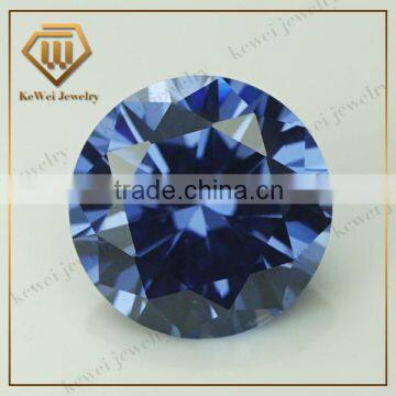 1-50mm Tanzanite Round Brilliant Cut CZ Gemstones