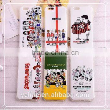 European Cup caricature style design hard phone case