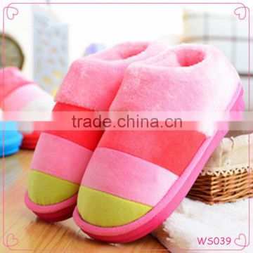 Latest Design Rainbow Color Warm Cotton Slippers Fashion Slippers