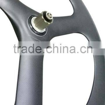 Oem Fixie Wheels 700c Track Bike Wheelset Full Carbon Fiber Racing Bicycle Rim 28inch Trispoke Clincher Rims Light Weight Rim photo-2