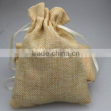 Ribbon Drawstring Linen Gift Bag