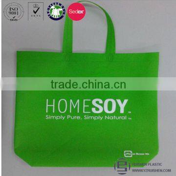 Non woven biodegradable eco green bag for shopping