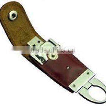 Fashional Leather USB flash drive with gift box for business gift