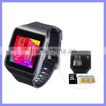 3 Colors Silicone Touch Screen SIM Camera Smart Hand Watch Mobile Phone Cell Phone