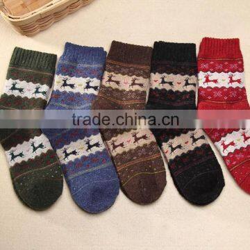 5pairs/lot Winter Womens Rabbit Wool Socks Female Thermal Thickening Warm Long Socks For Women