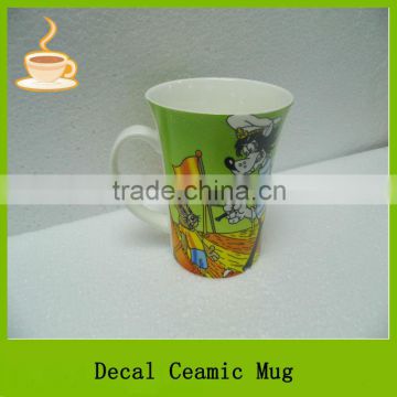 promotional 13oz porcelain cartoon ceramic mug coffee mug logo customized